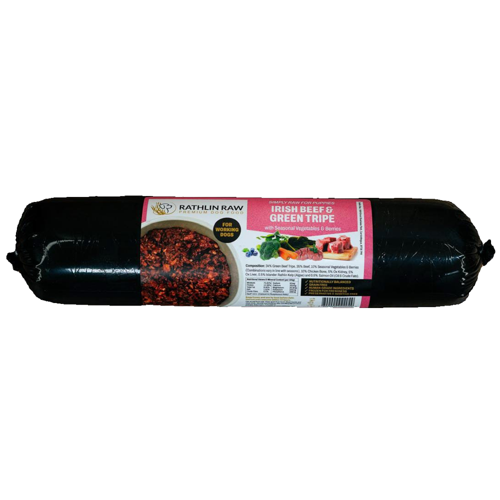 Beef with Green Tripe - Simply Raw for Puppies