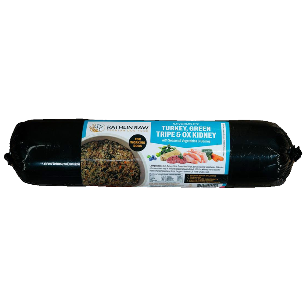 Turkey, Green Tripe and Ox Kidney - Raw Complete